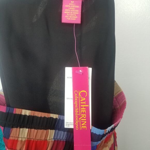 Catherine Malandrino | Multicolored Ruffle Skirt Abstract Colorful New! Medium - Picture 5 of 6